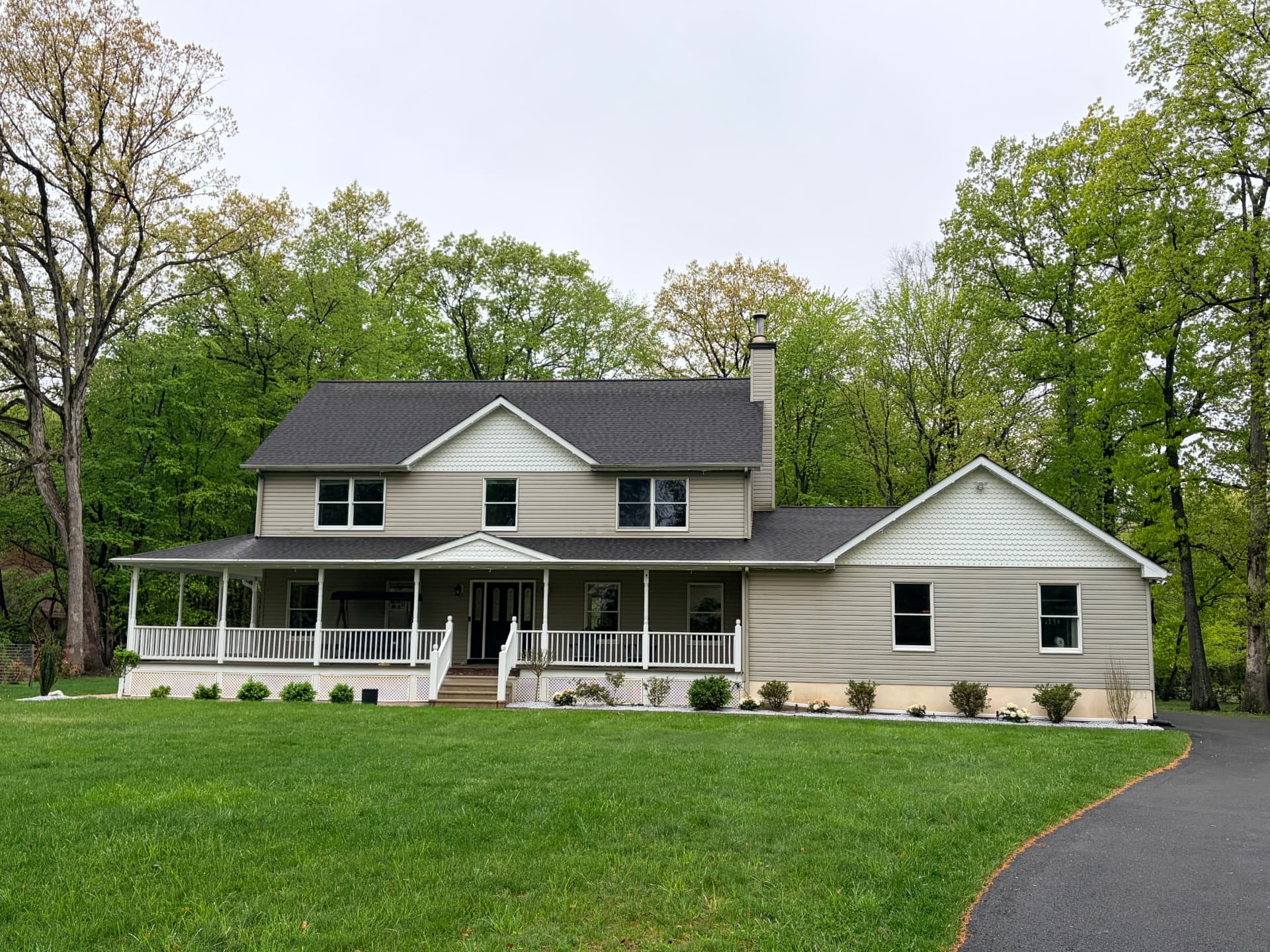 201 Hutchinson Road — wrap-around porch colonial on 1.53 acres